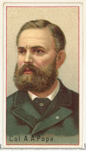 Colonel A. A. Pope, printer's sample for the World's Inventors souvenir album (A25) for Allen & Ginter Cigarettes by Allen & Ginter, print, 1888