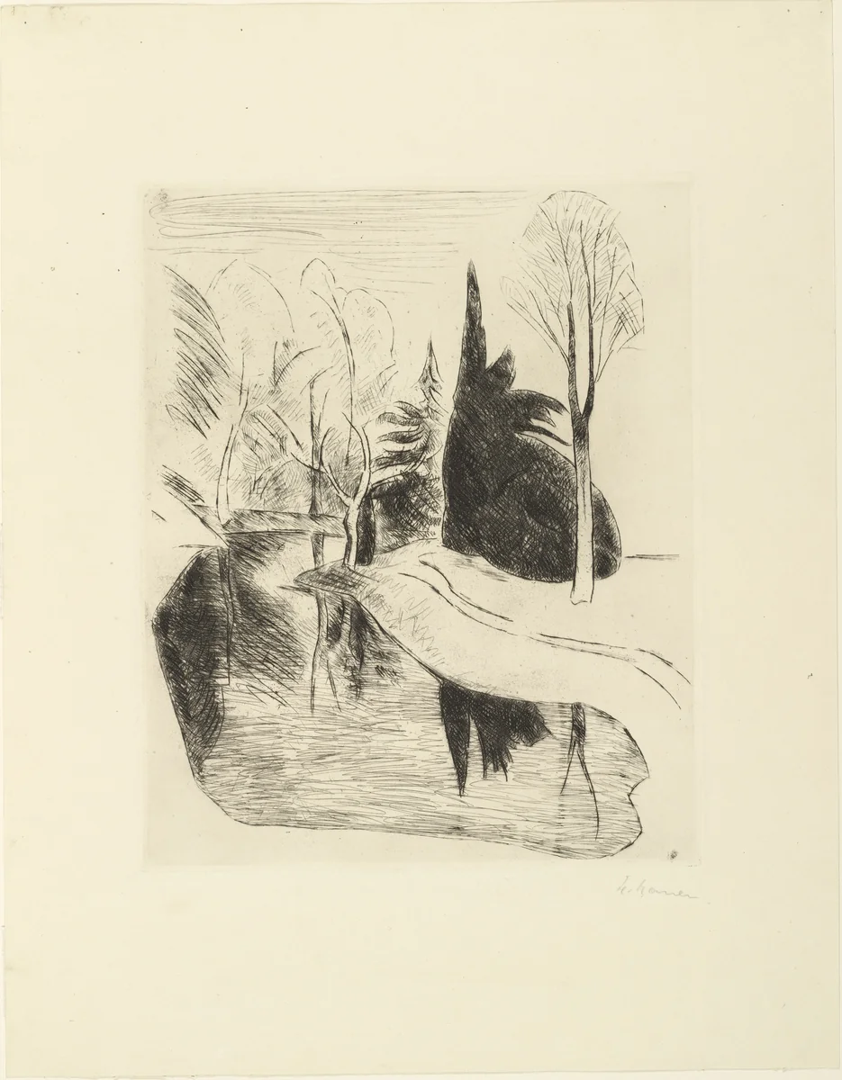 Dilborn by Heinrich Nauen, print, 1913