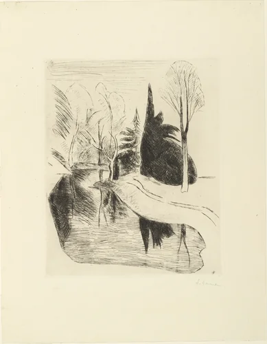 Dilborn by Heinrich Nauen, print, 1913