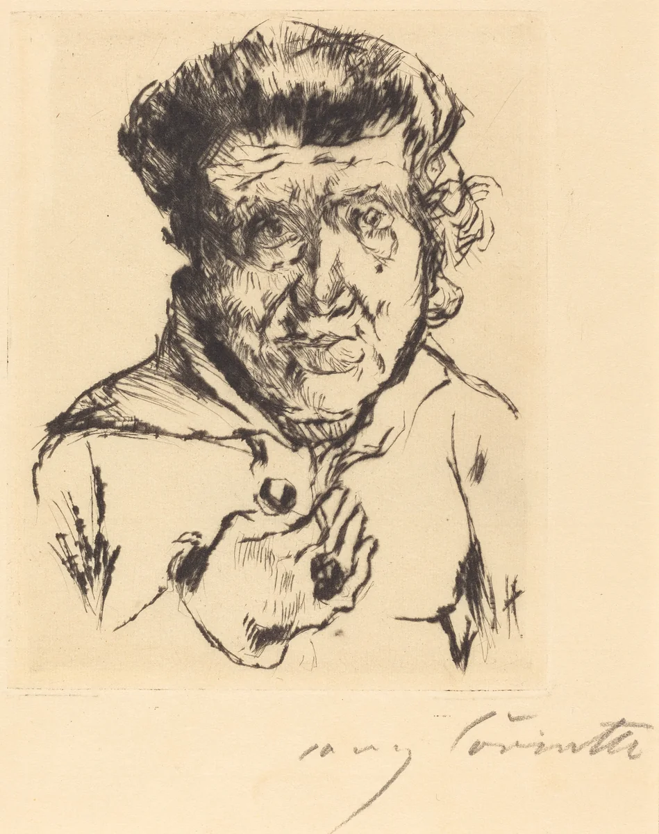 Des Künstlers Schwiegermutter (The Artist's Mother-in-Law) by Lovis Corinth, print, 1920