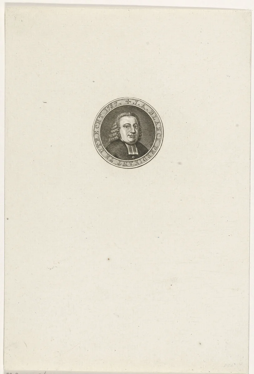 Portret van Johan Abraham Blanck by Abraham Jacobsz. Hulk, print, 1787