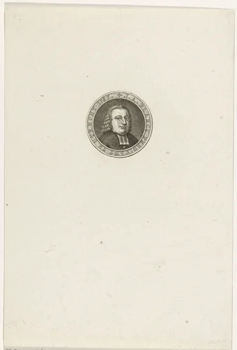 Portret van Johan Abraham Blanck by Abraham Jacobsz. Hulk, print, 1787