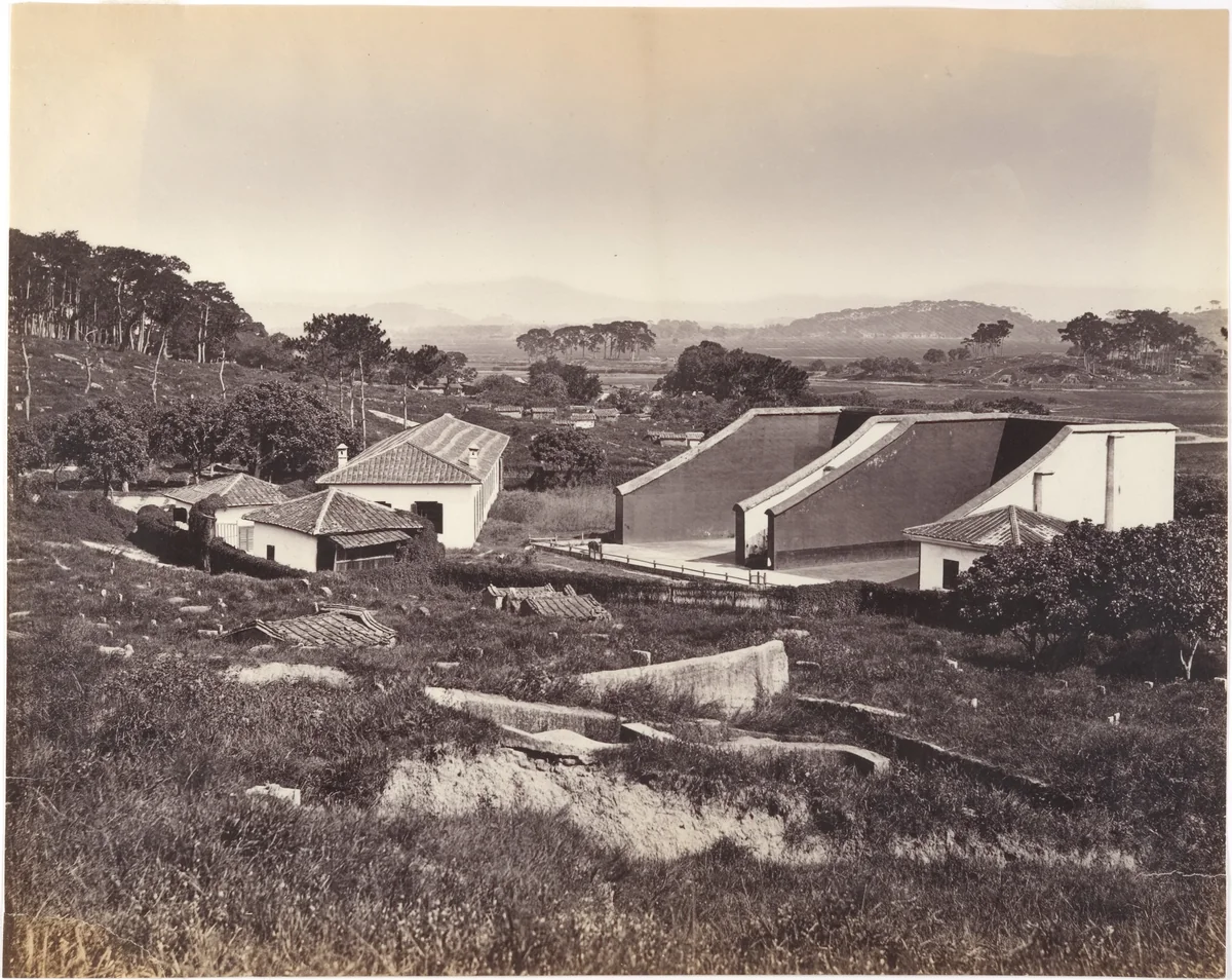 Bowling Alley and Raquet Court, Foochow by Lai Afong, photograph, 1869