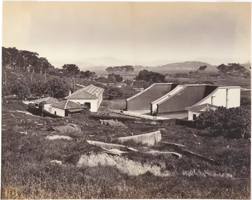 Bowling Alley and Raquet Court, Foochow by Lai Afong, photograph, 1869