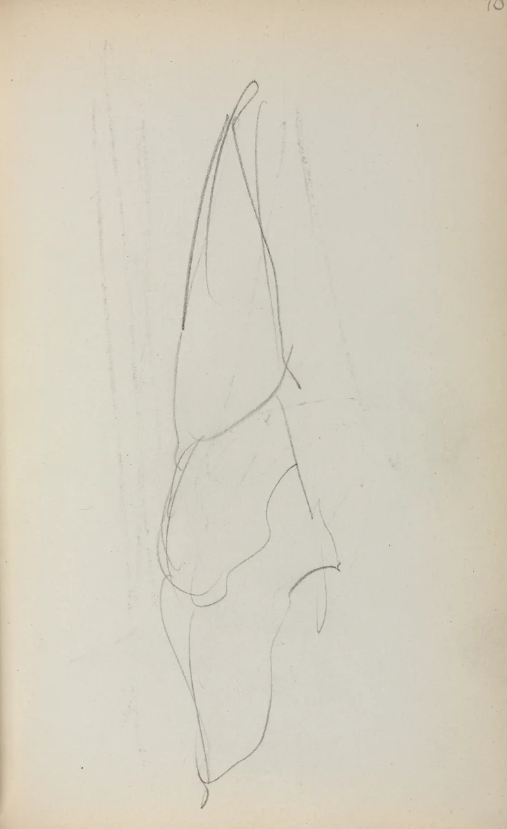 Italian Sketchbook; Sail (page 70) by Maurice Prendergast, book, 1898-1899