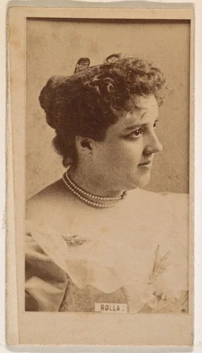 Miss Rolla, from the Actresses series (N245) issued by Kinney Brothers to promote Sweet Caporal Cigarettes by Kinney Brothers Tobacco Company, photograph, 1890