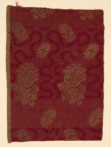 Fragment by Italy, textile, 1650-1700