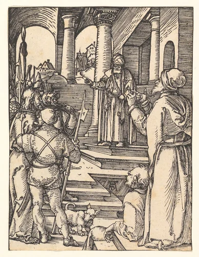 Christ Before Pilate, from "The Small Passion" by Albrecht Dürer, print, 1508-1509