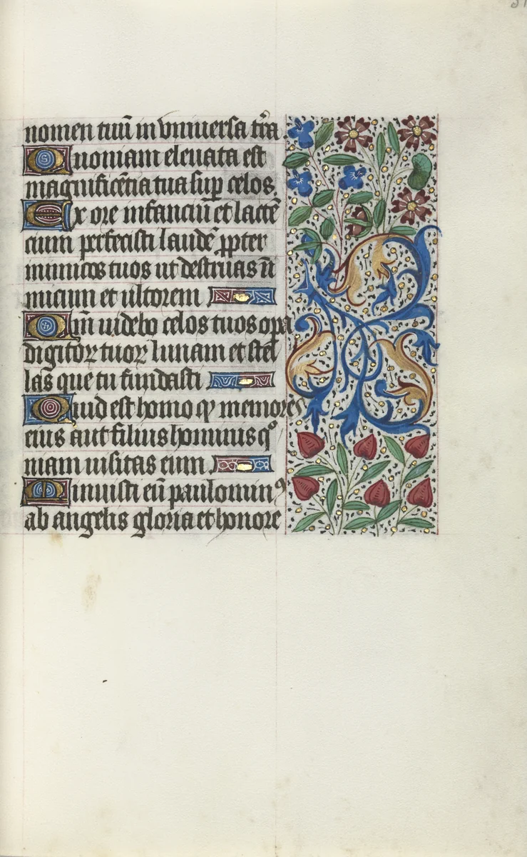 Book of Hours (Use of Rouen): fol. 31r by Master of the Geneva Latini, book, 1465-1475