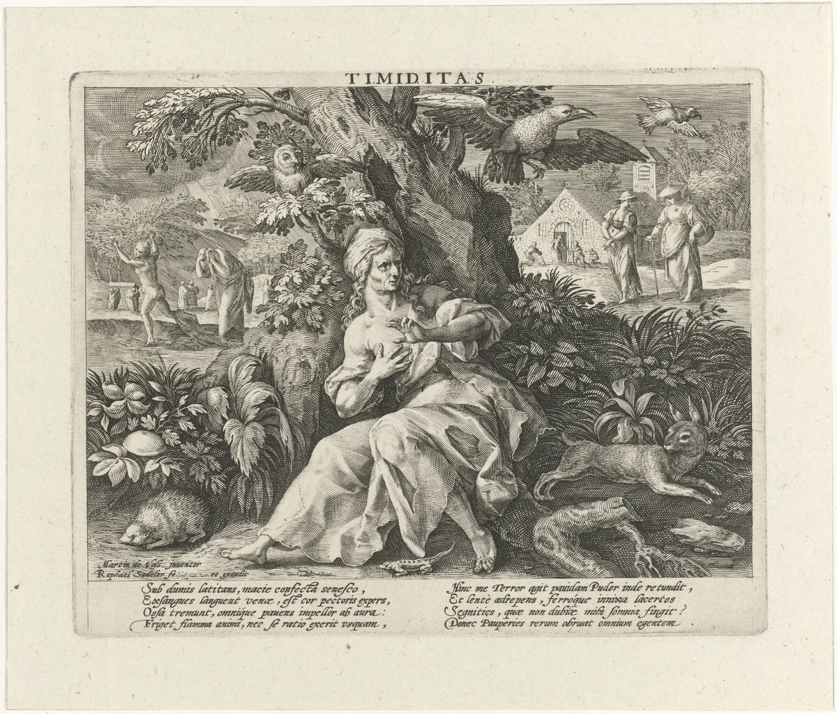Bevreesdheid by Unknown, print, 1592