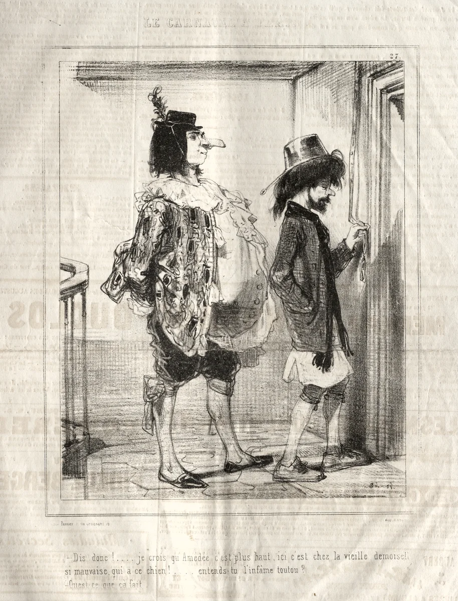 Carnaval by Paul Gavarni, print, 1841-1843