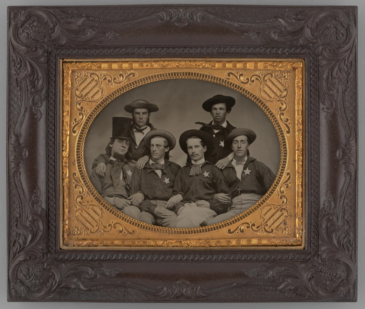 Untitled (Portrait of Six Men) by Unknown maker, other, 1870