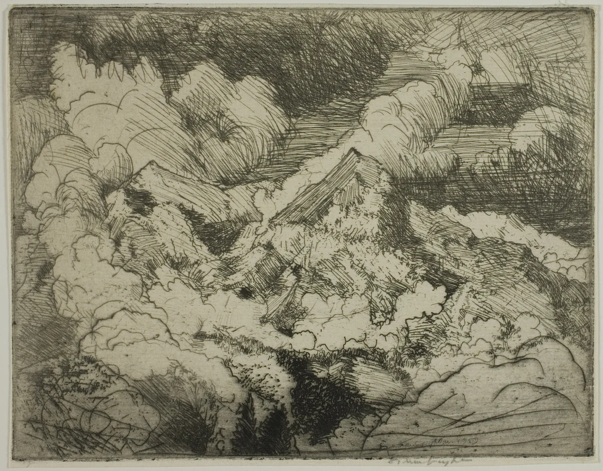 Mountain Peaks by Donald Shaw MacLaughlan, print, 1908