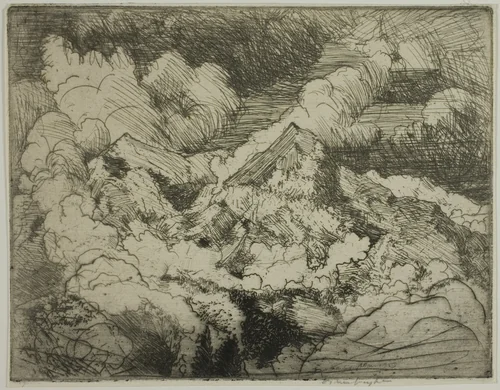 Mountain Peaks by Donald Shaw MacLaughlan, print, 1908