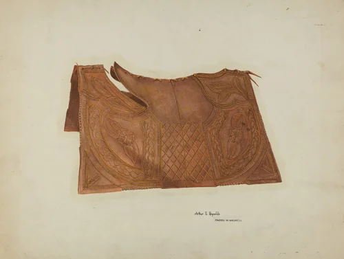Saddle Cover by Harry Mann Waddell, index of american design, 1940