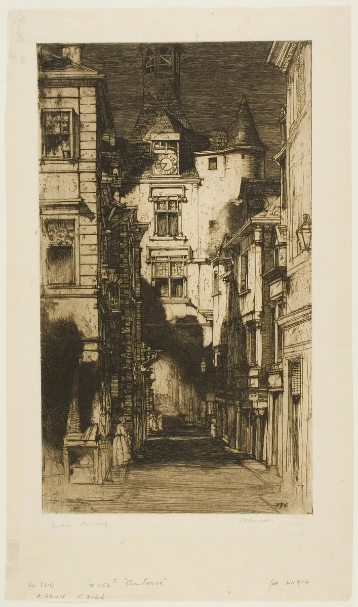 Amboise by David Young Cameron, print, 1903