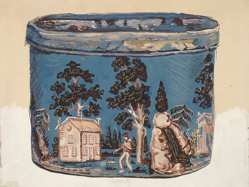 Bonnet Box by Stewart Wheeler, index of american design, 1936