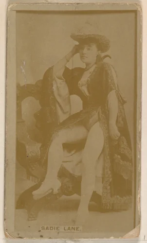 Sadie Lane, from the Actresses series (N245) issued by Kinney Brothers to promote Sweet Caporal Cigarettes by Kinney Brothers Tobacco Company, photograph, 1890