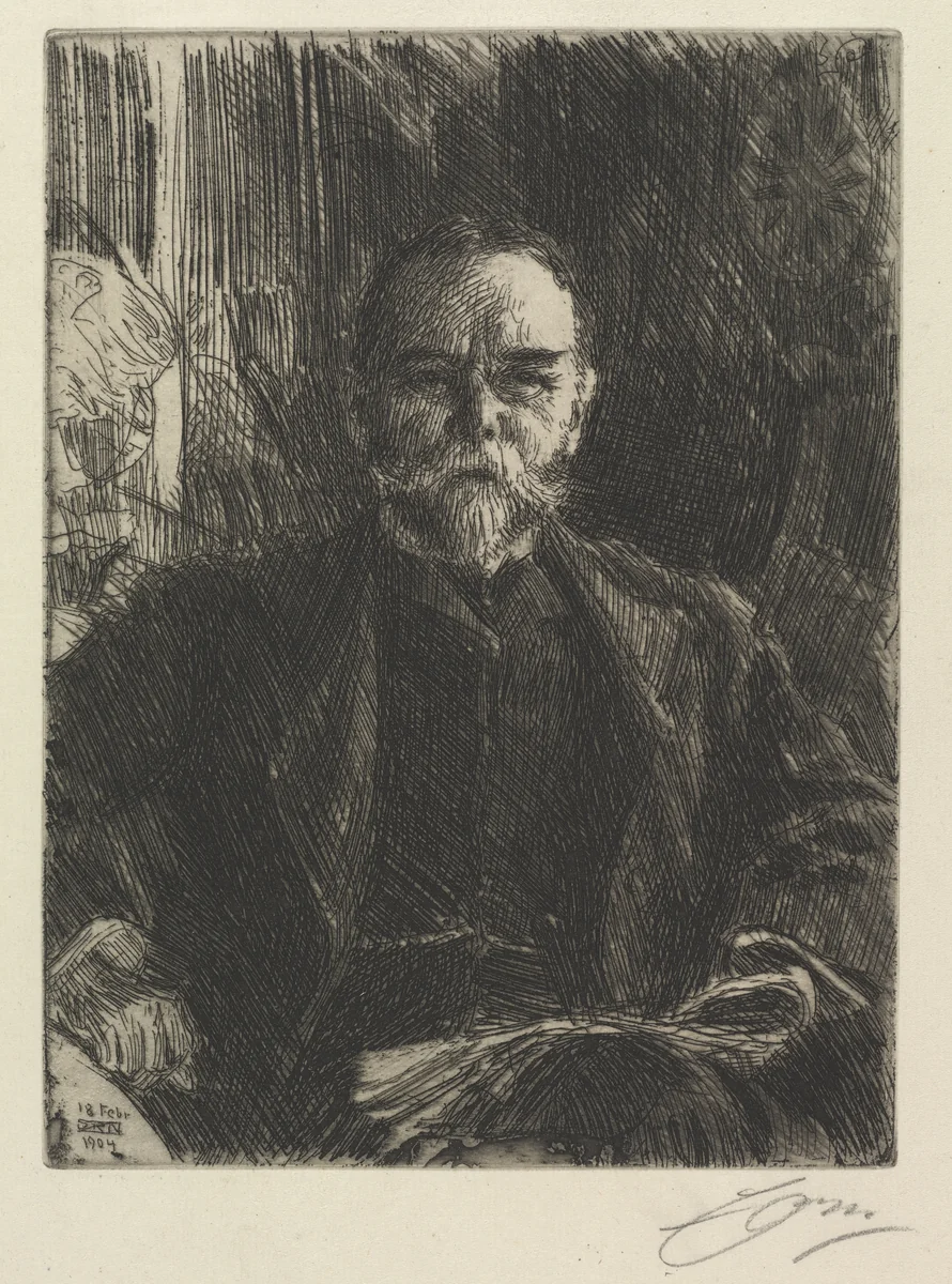 John Hay by Anders Zorn, print, 1904