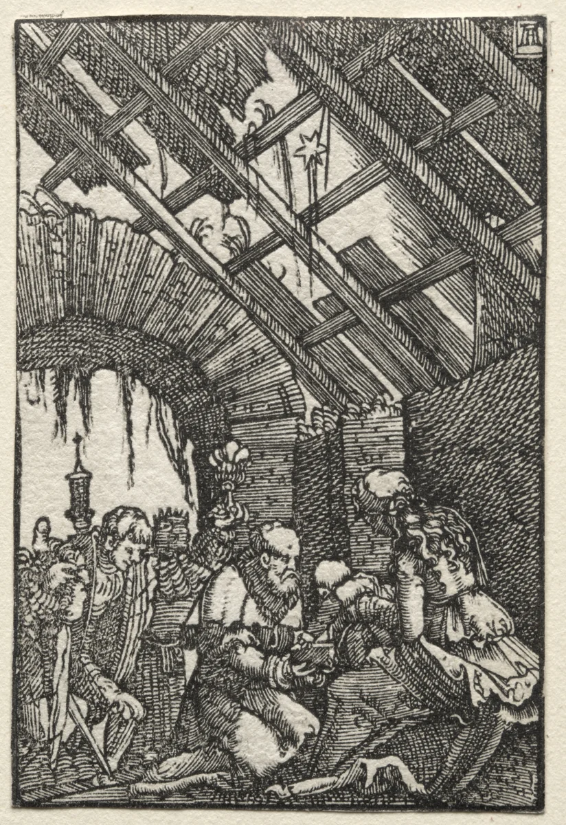 The Fall and Redemption of Man: The Adoration of the Magi by Albrecht Altdorfer, print, 1510-1520