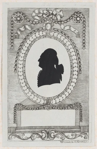 Silhouette of Graf Coreth by Wilhelm Ackermann, print, 1784-1834