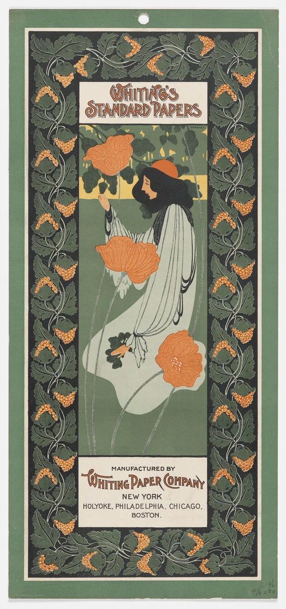 Whiting Paper Company by William Bradley, design, 1895