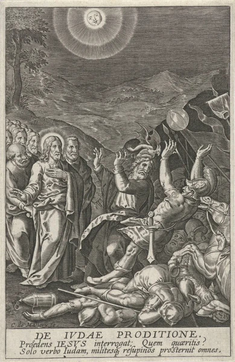 Gevangenneming van Christus by Unknown, print, 1581-1645