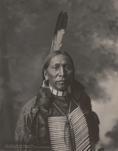 Wich-Ha-Ka-Sa, Ute by John K. Rose; Benjamin S. Hopkins, photograph, 1899