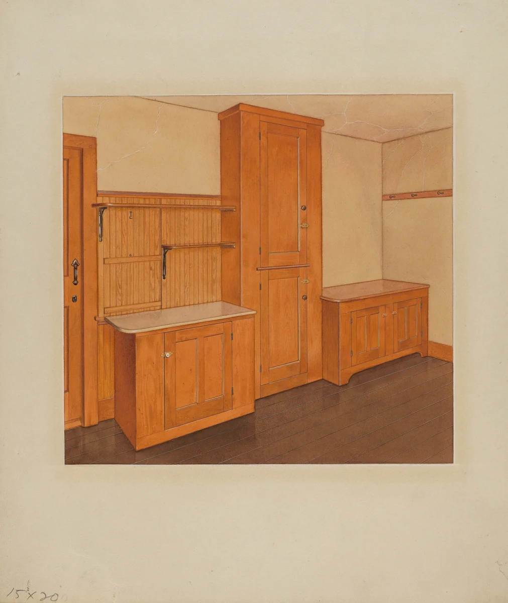 Built-in Cupboard by John W. Kelleher, index of american design, 1938