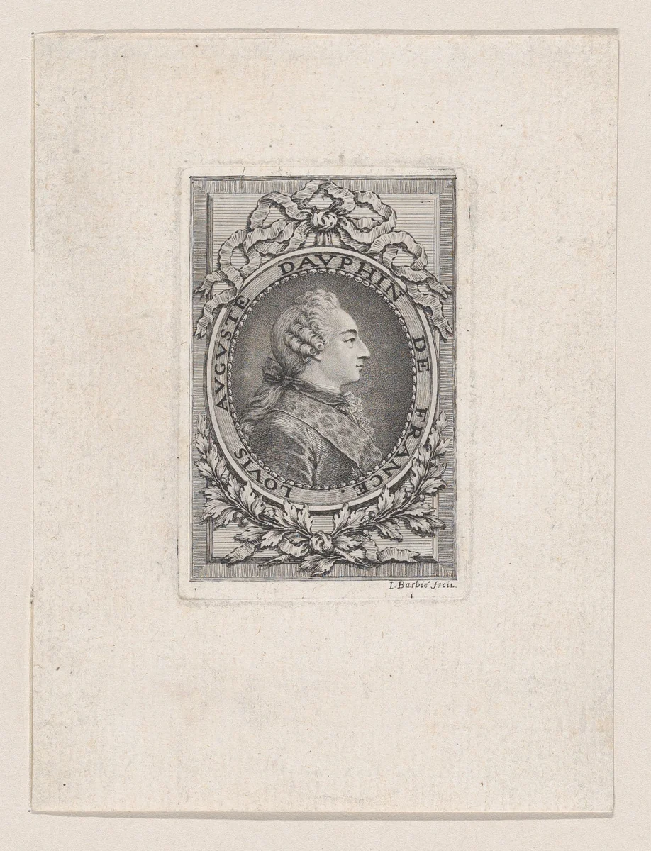 Portrait of Louis Auguste, Heir Apparent of France by Jacques Barbié, print, 1779
