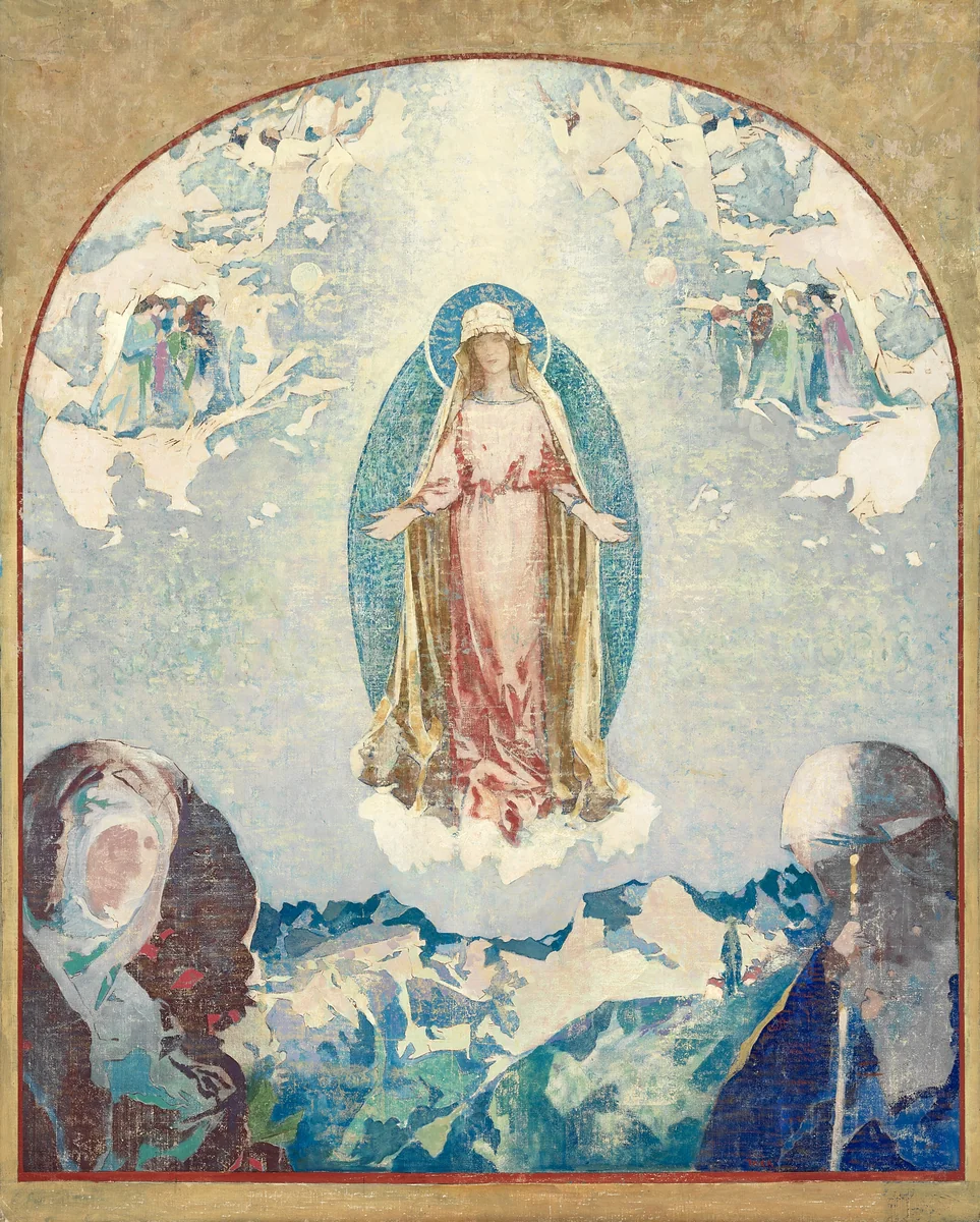 Rosa Mystica by Augustus Vincent Tack, painting, 1918-1928