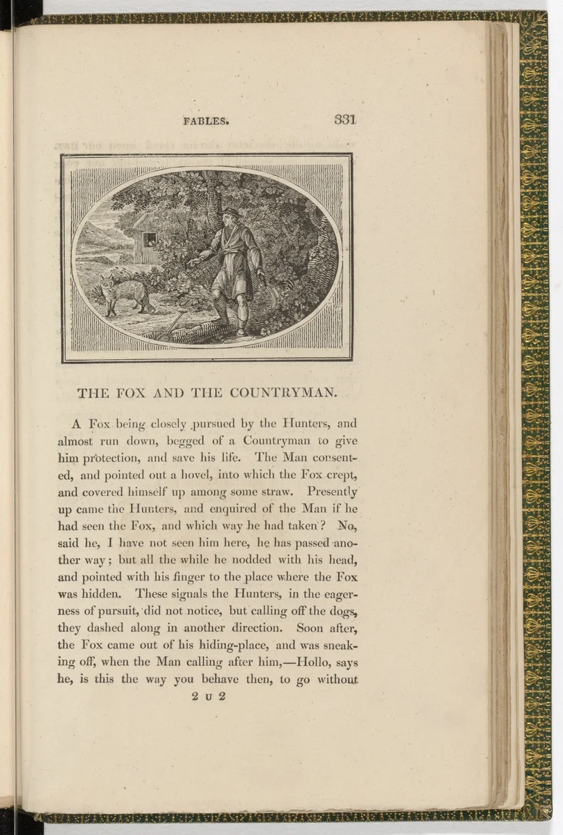 Headpiece (page 331) from The Fables of Aesop by Thomas Bewick, illustrated book, 1818