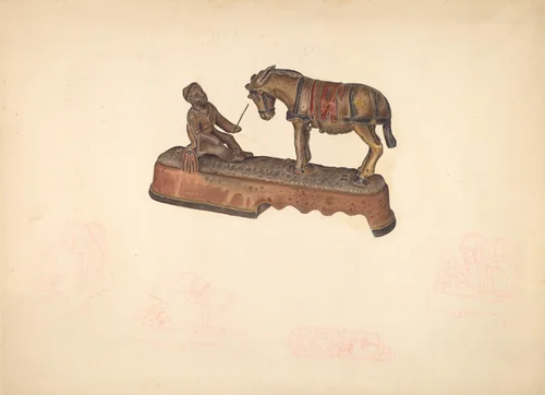 Toy Bank: Mule by American 20th Century, index of american design, 1941