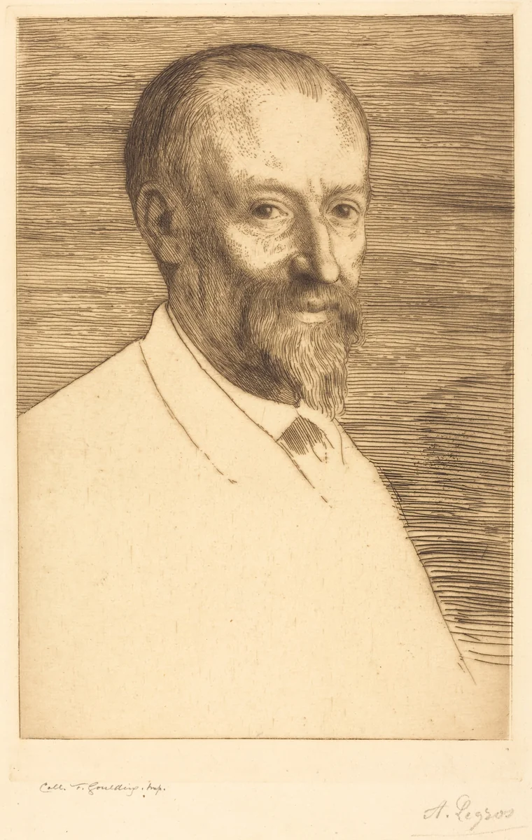 Auguste Poulet-Malassis, 2nd plate by Alphonse Legros, print, 1837-1911