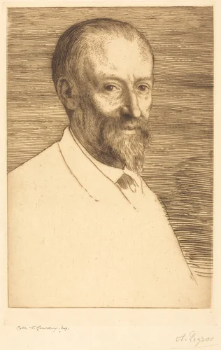 Auguste Poulet-Malassis, 2nd plate by Alphonse Legros, print, 1837-1911