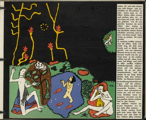 The Awakening (Die Erwachenden) (in-text plate, folio 9) from Die träumenden Knaben (The Dreaming Boys) by Oskar Kokoschka, illustrated book, 1917