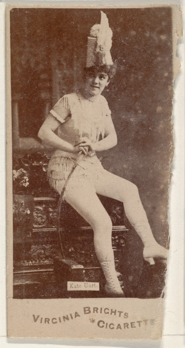 Kate Uart, from the Actors and Actresses series (N45, Type 1) for Virginia Brights Cigarettes by Allen & Ginter, photograph, 1885-1891