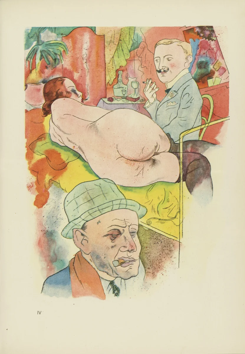 Ecce homo (plate, folio 28) from Ecce Homo by George Grosz, illustrated book, 1922