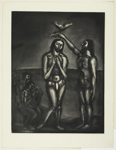 "Know Ye Not That So Many of Us as Were Baptized into Jesus Christ Were Baptized into His Death" («Nous...c'est en Sa mort que nous avons été baptisé»), plate XXX from Miserere by Georges Rouault, illustrated book, 1922