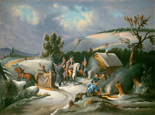 Washington at Valley Forge by American 19th Century, painting, 1825-1874