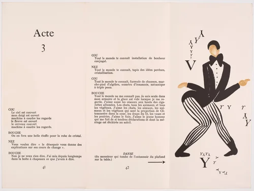 Plate (page 43) from Le Coeur à Gaz (The Gas Heart) by Sonia Delaunay, illustrated book, 1923