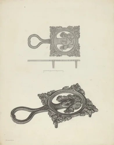 Flat Iron Holder by Milton Grubstein, index of american design, 1940
