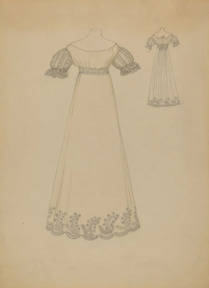 Dress by Rosalia Lane, index of american design, 1936