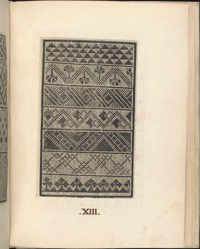 Esemplario di lavori, page 13 (recto) by Nicolò Zoppino, book, 1529