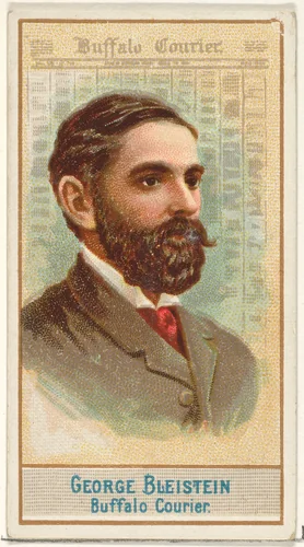 George Bleistein, Buffalo Courier, from the American Editors series (N1) for Allen & Ginter Cigarettes Brands by Allen & Ginter, print, 1887