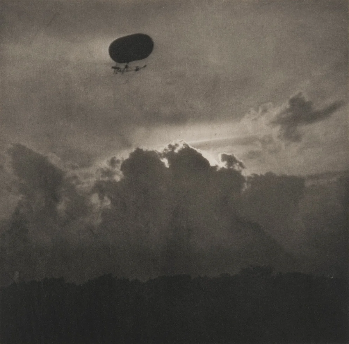 A Dirigible by Alfred Stieglitz, photograph, 1910