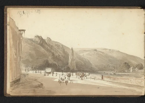 Kustplaats by Jan Bedijs Tom, drawing, 1823-1894