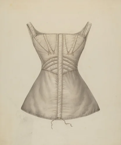 Corset by Marie Mitchell, index of american design, 1938