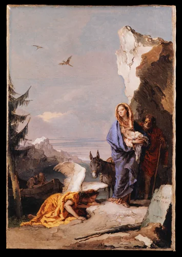 The Flight into Egypt by Giovanni Battista Tiepolo, painting, 1767-1770