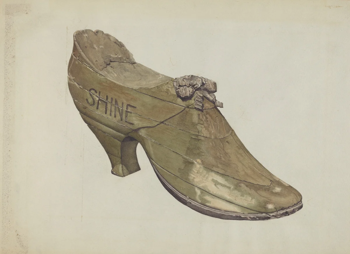 Shoe Shop Sign by Alfred Denghausen, index of american design, 1937